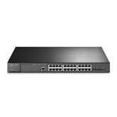 Switch Poe+ Jetstream Sdn Administrable 24 Puertos 10, 100, 1000 Mbps + 4 Puertos Sfp+, 24 Puertos Poe+, 384w, Administración Centralizada Omada Sdn - Tl-Sg3428xmp